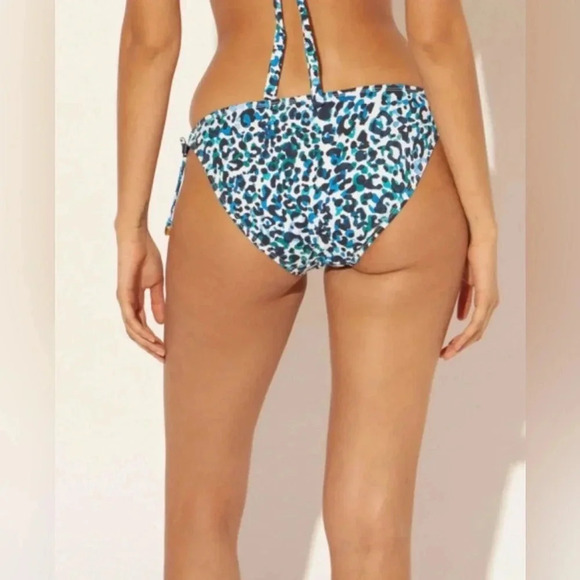 BLEU ROD BEATTIE Kore Tie Front Bikini Top Sz 38D Tie Sides Bikini Bottom Sz 14 - Picture 7 of 11